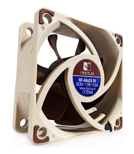 NF A6x25 5V Carcasa del ordenador Ventilador 6 cm Blanco