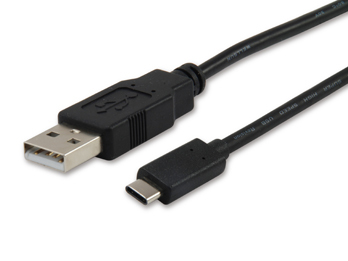 Cable USB 2.0 C a A, M/M, 1,0m
