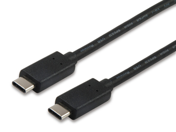 Cable USB 2.0 C a C, M/M, 1,0m, PD 60W