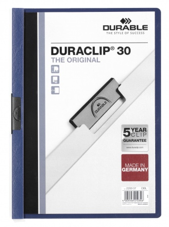 Duraclip 30 archivador PVC Azul, Transparente