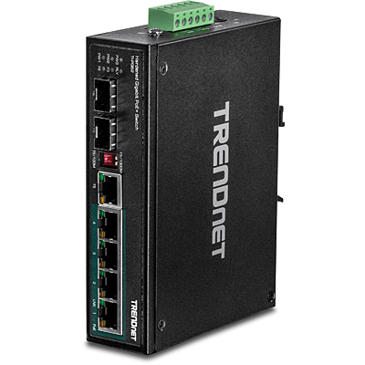 TI-PG62 switch No administrado Gigabit Ethernet (10/100/1000) Energía sobre Ethernet (PoE) Negro