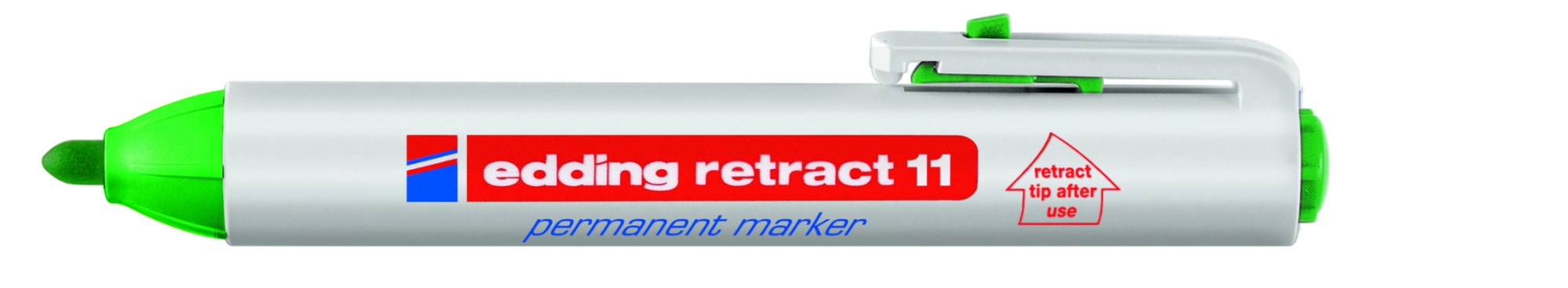 Retract 11 Permanent Marker Green (10) marcador permanente