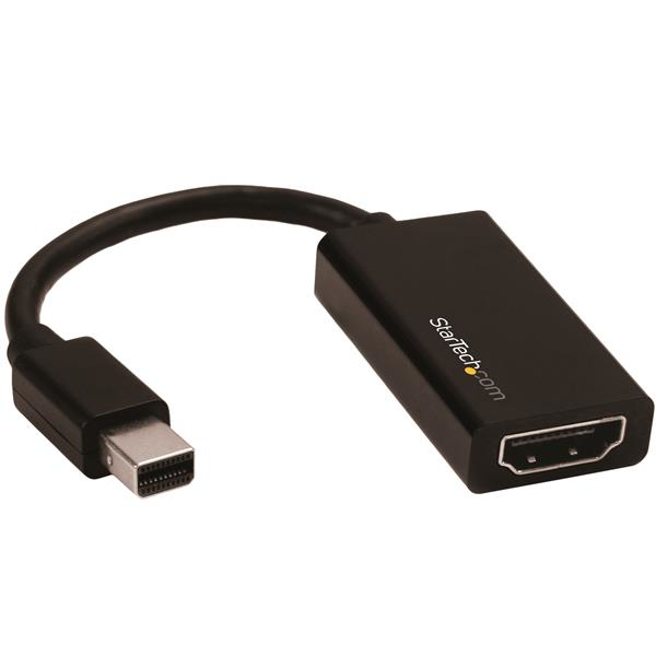 Adaptador Mini DisplayPort a HDMI - Conversor de Vídeo Activo mDP 1.4 a HDMI 2.0 - 4K 60Hz - Mini DP o Thunderbolt 1/2 Mac/PC a Monitor/TV HDMI - Dongle mDP a HDMI