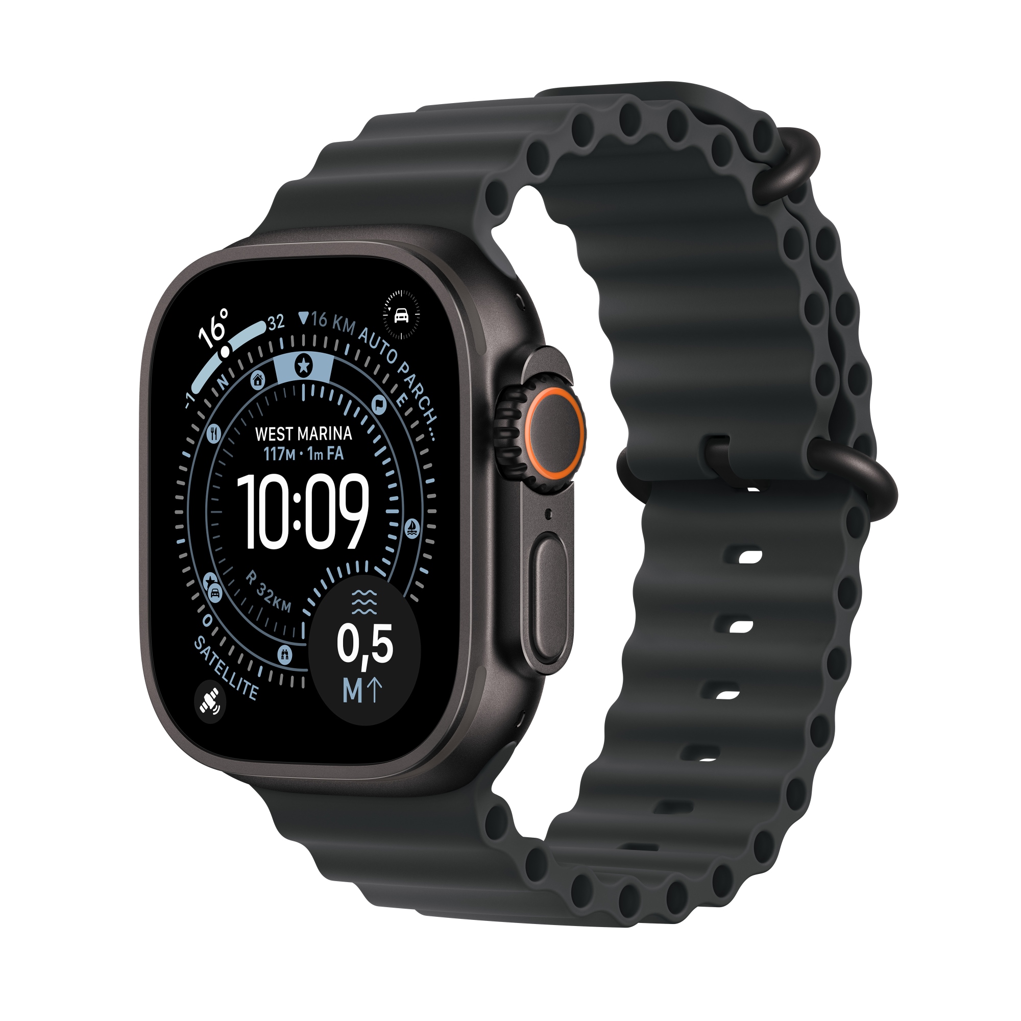 Watch Ultra 3 OLED 49 mm Digital 422 x 514 Pixeles Pantalla táctil 5G Negro Wifi GPS (satélite)