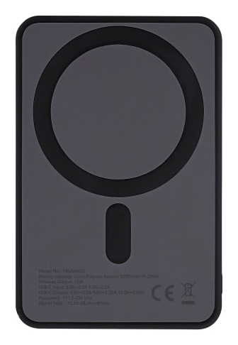 PBUMAG5 batería externa 5000 mAh Cargador inalámbrico Negro