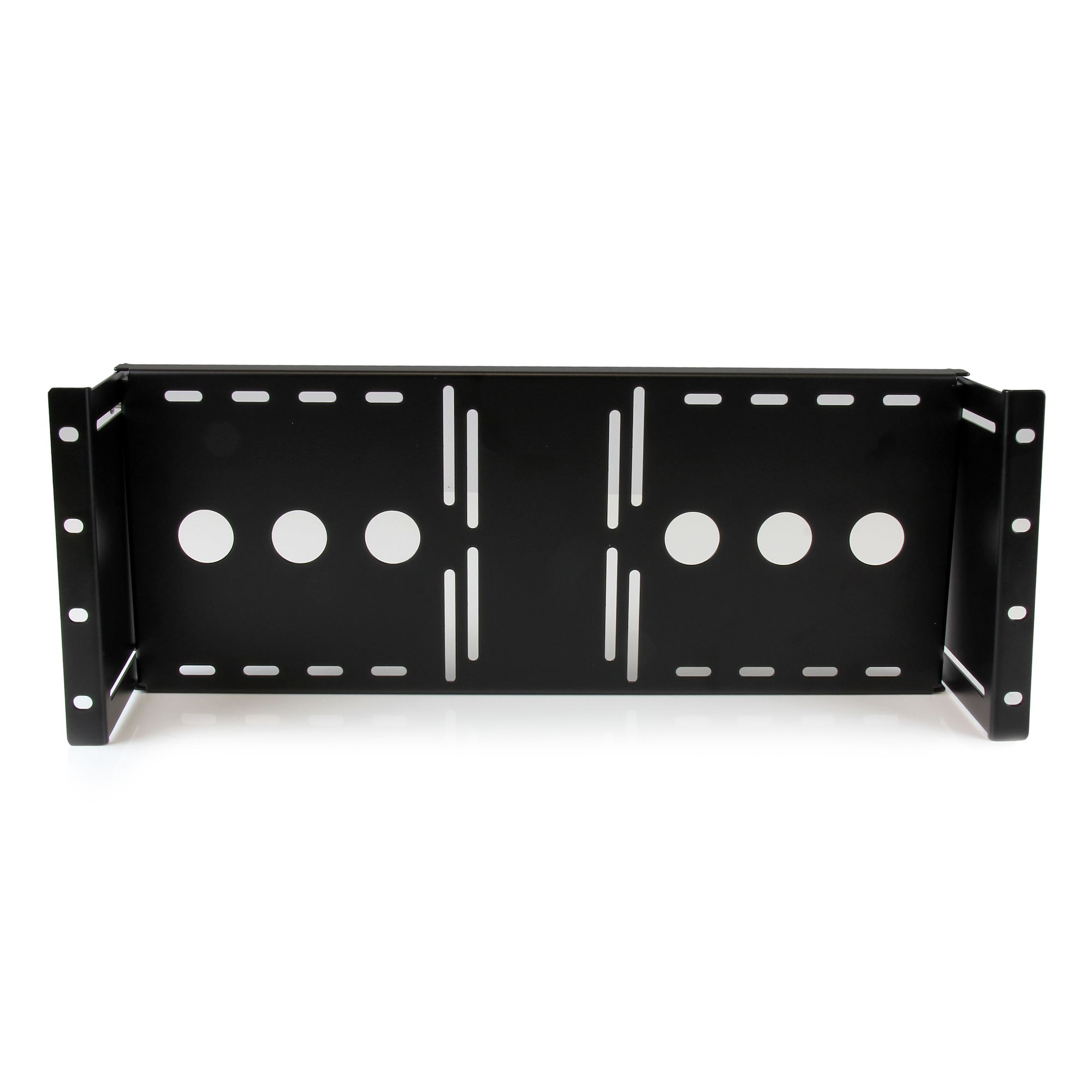 Bracket de 4U de Soporte Montura para Monitores VESA LCD en Rack o Armario de 19" Pulgadas - Se Ajusta a TAA - Bracket de Acero Prensado en Frío