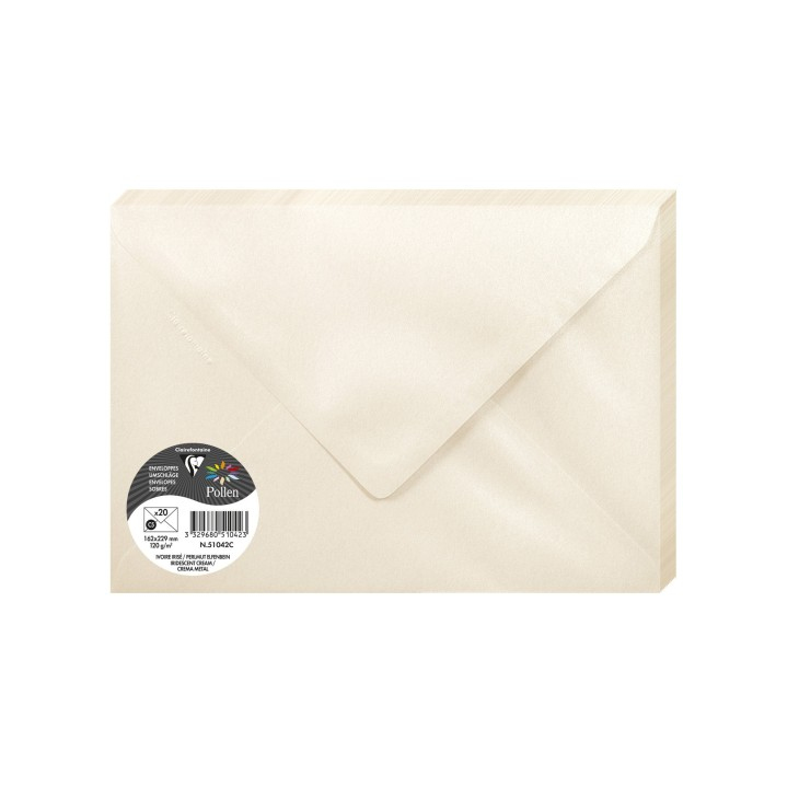 51042C sobre C5 (162 x 229 mm) Marfil 20 pieza(s)