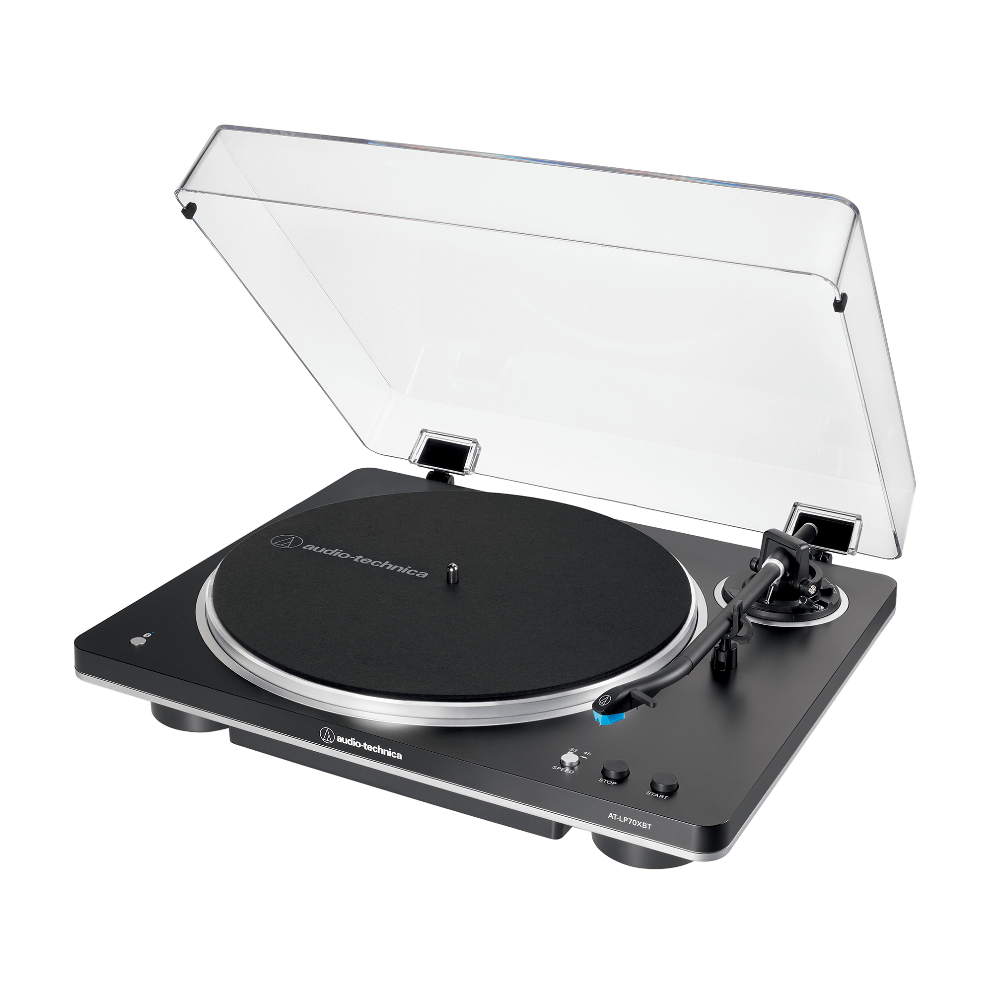 AT-LP70XBT Tocadiscos de tracción por correa Negro, Plata Totalmente automático