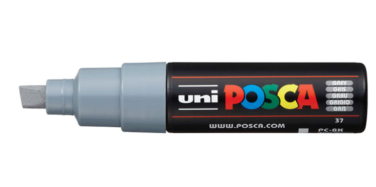POSCA PC-8K Gris