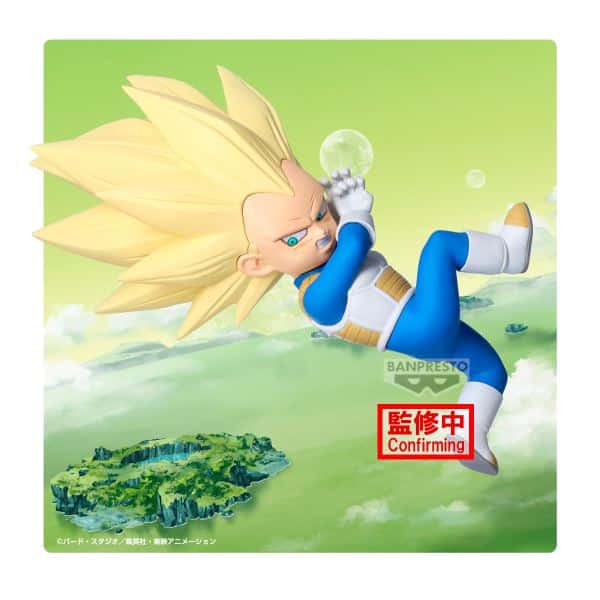 Figura Vegeta Super Saiyan 3 (Mini) Dragon Ball Daima  With Panel 13cm