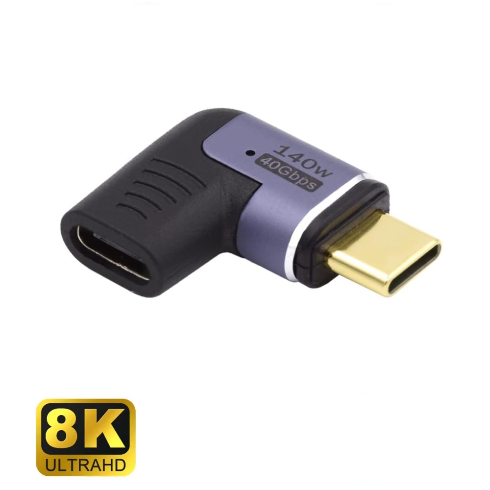 EC1048 cambiador de género para cable USB-C Negro, Púrpura