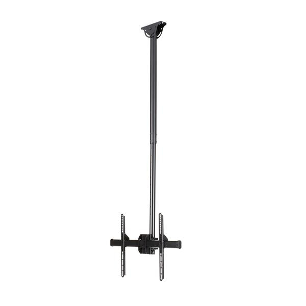 Soporte de Techo para TV - Soporte Universal de Cielo Raso para TV de Movimiento Total con Mástil Telescópico Ajustable - Soporte VESA para Pantallas de 32" a 75" - Giro e Inclinación