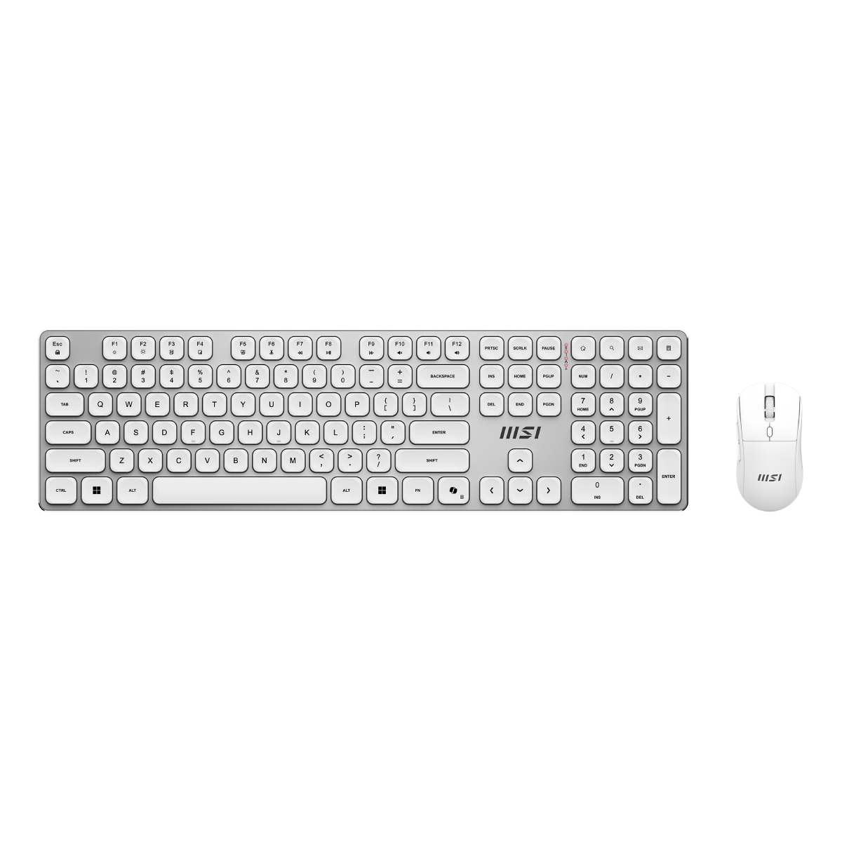 FORGE K210 W COMBO WHITE teclado Ratón incluido Hogar / Oficina USB QWERTY Blanco