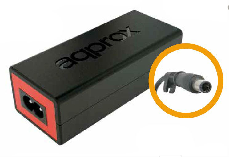 appA01 adaptador e inversor de corriente Interior 90 W Negro, Rojo