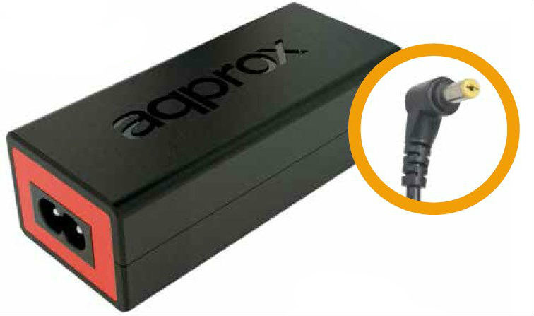 appA07 adaptador e inversor de corriente Interior 90 W Negro, Rojo