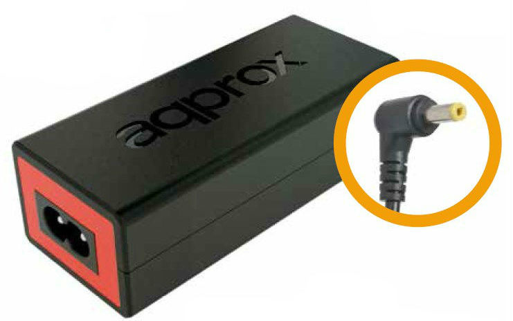 appA09 adaptador e inversor de corriente Interior 90 W Negro, Rojo