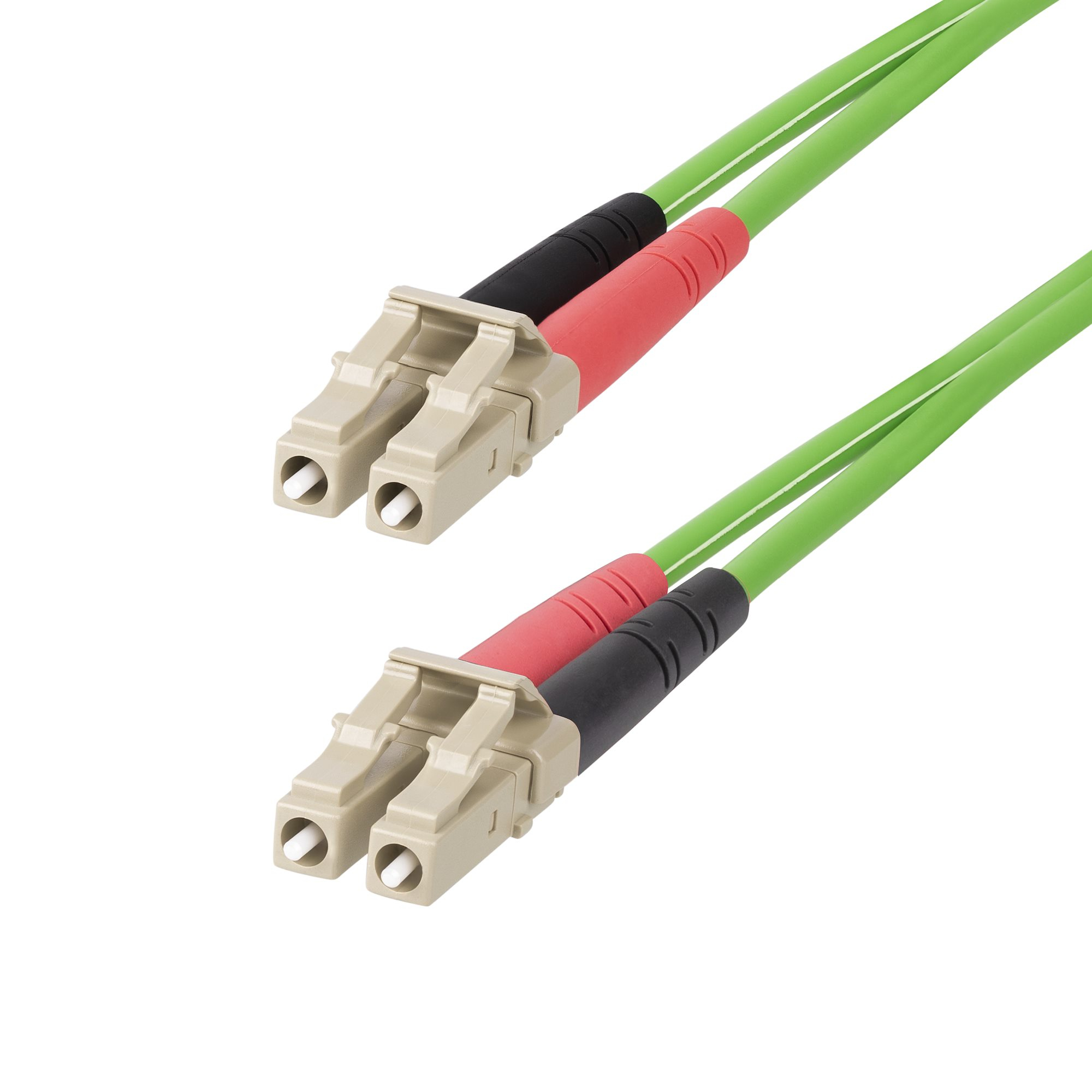 Cable de Fibra Óptica LC a LC (UPC) OM5 Multimodo 7m - Dúplex 50/125µm LOMMF Tipo Cremallera VCSEL 40G/100G - No Sensible a los Dobleces - Low Insertion Loss - LSZH