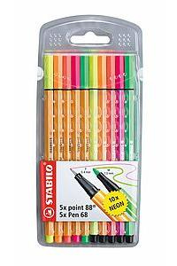 Pen 68 + point 88 rotulador Multicolor 10 pieza(s)
