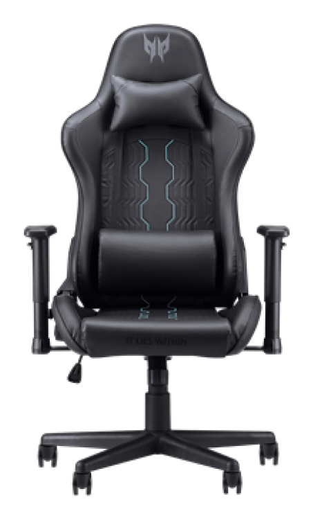 PGC331 Silla para videojuegos universal Negro, Azul