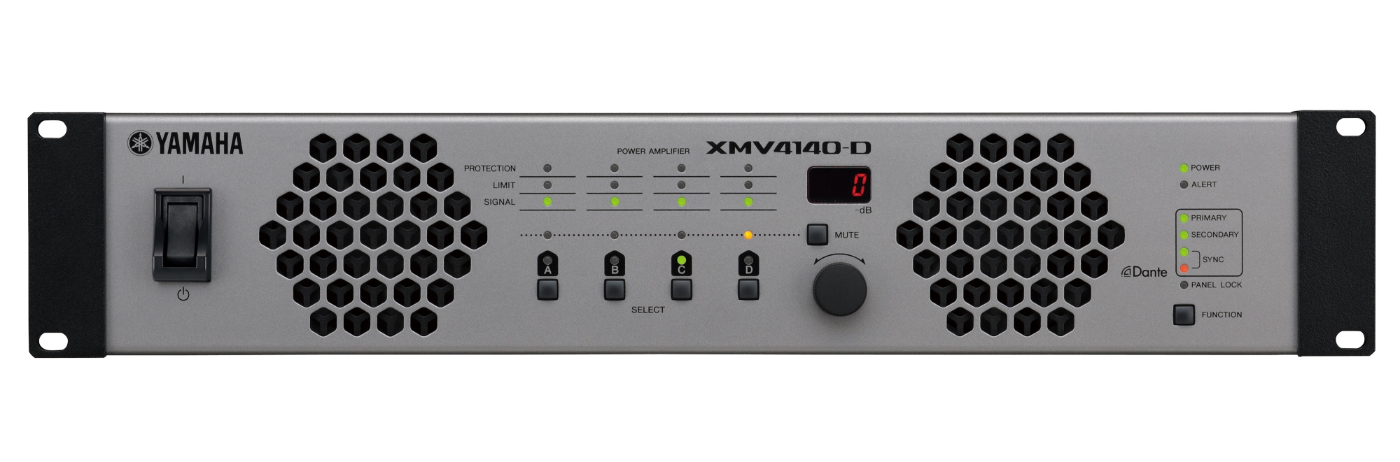 XMV4280-D amplificador de audio Rendimiento/fase Negro, Gris