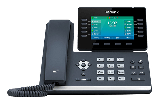 SIP-T54W teléfono IP Negro 10 líneas LCD Wifi