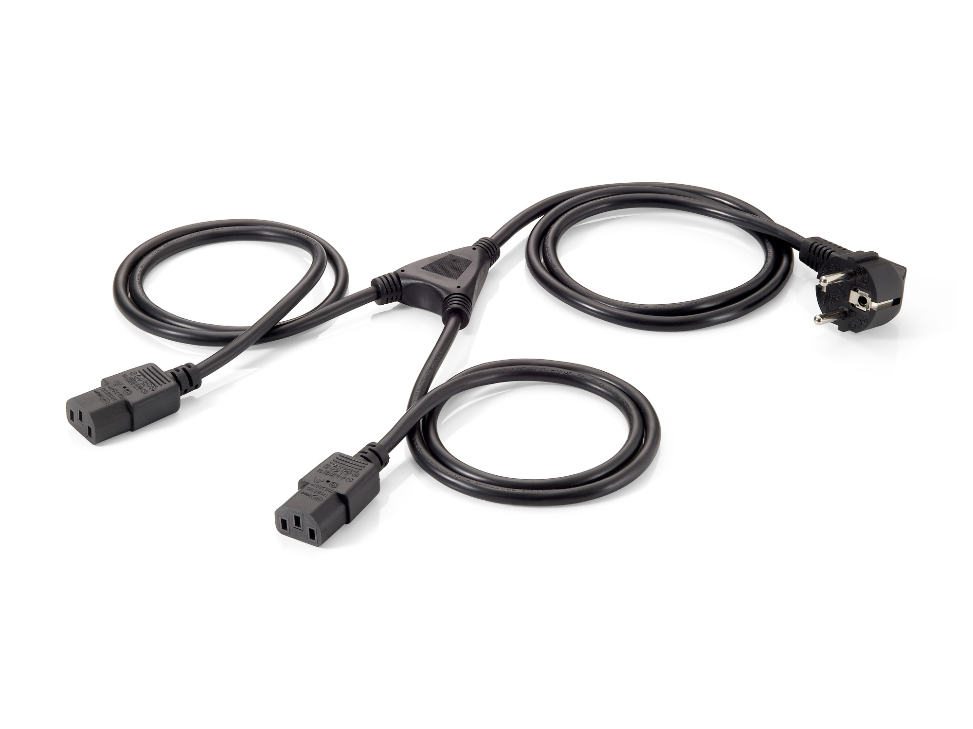 112220 cable de transmisión 1,8 m CEE 7/7 Acoplador C13 2 x