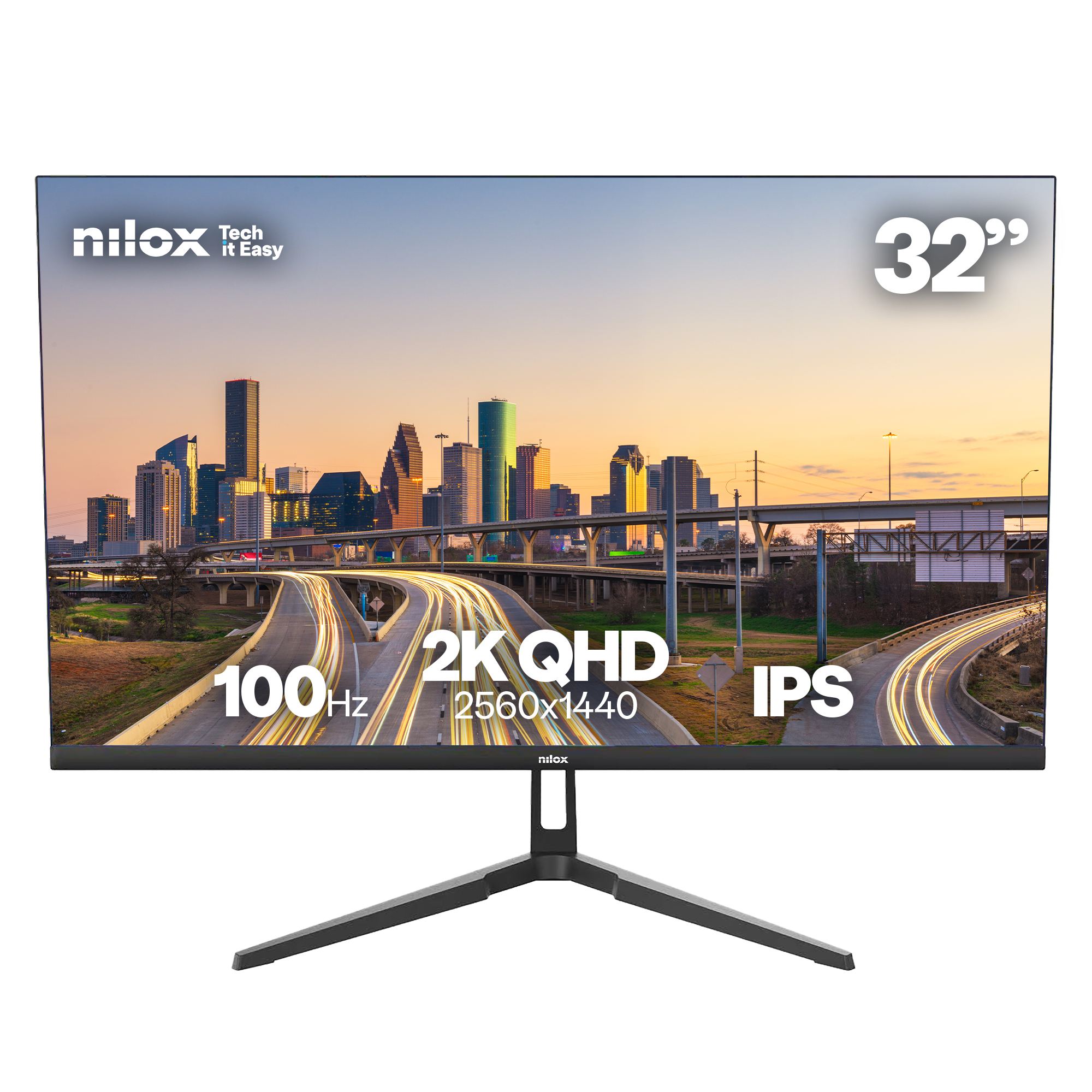 MONITOR 32 IPS 100 HZ HDMI Y DP pantalla para PC 81,3 cm (32") 2560 x 1440 Pixeles Quad HD LCD Negro