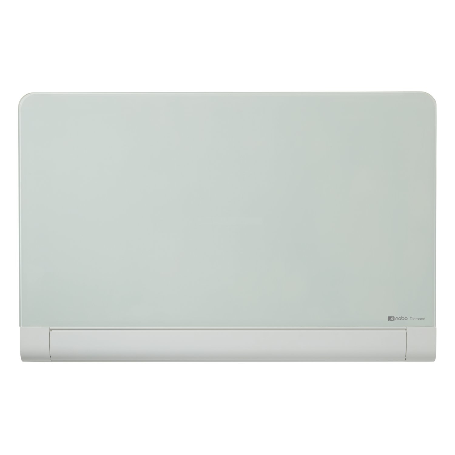Pizarra de cristal Diamond magnética color blanco 993x559 mm con esquinas redondeadas