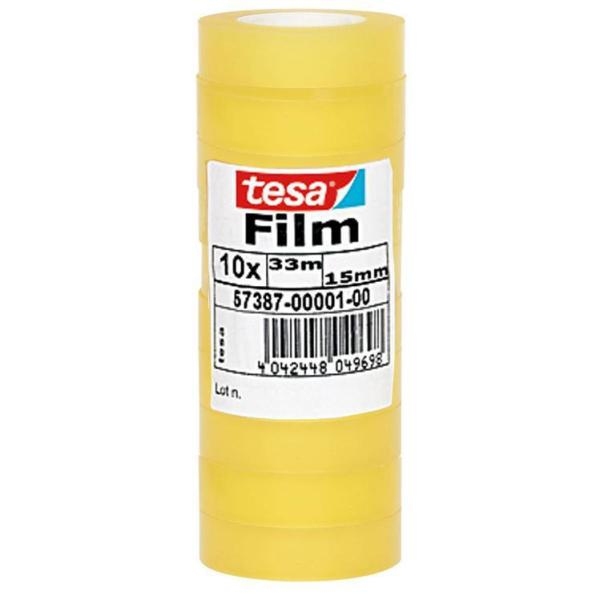 57387-00001-00 cinta adhesiva 33 m Transparente 10 pieza(s)