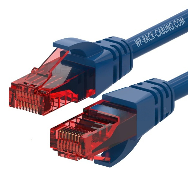 WPC-PAT-6U002B cable de red Azul, Rojo 0,2 m Cat6 U/UTP (UTP)