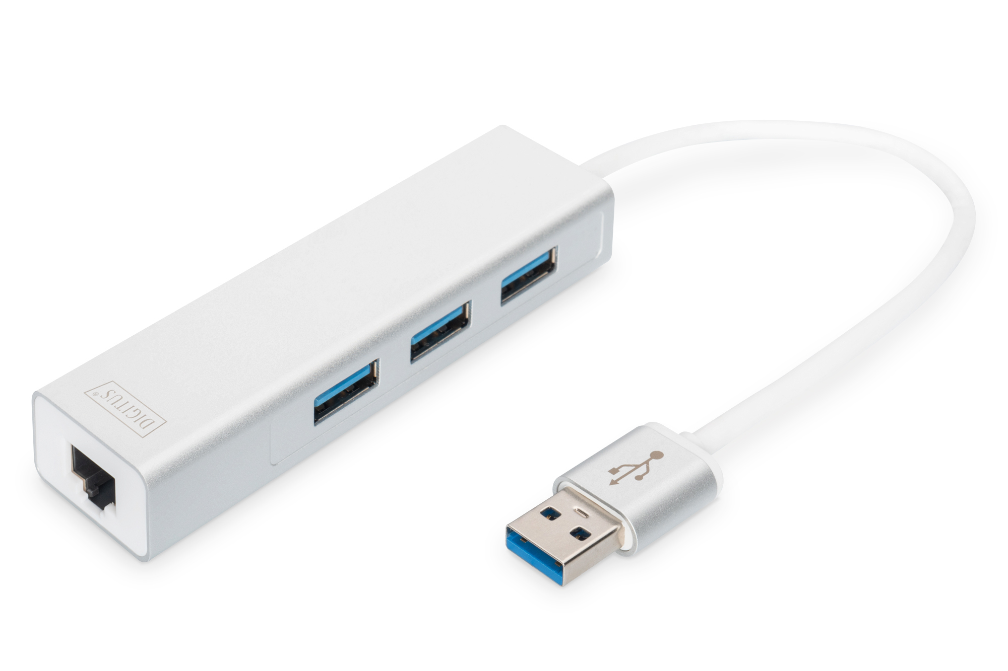 Adaptador LAN Gigabit y concentrador USB 3.0 de 3 puertos