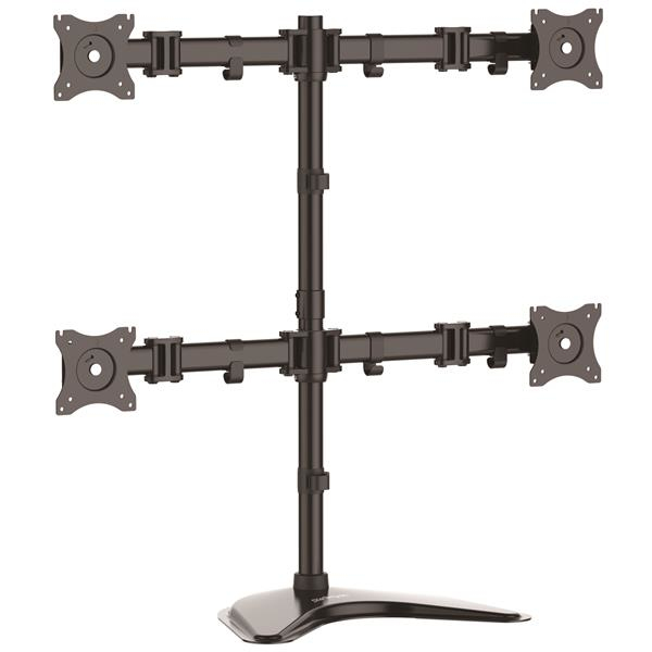 Base de Soporte Ajustable VESA para 4 Monitores de hasta 27" (8Kg)