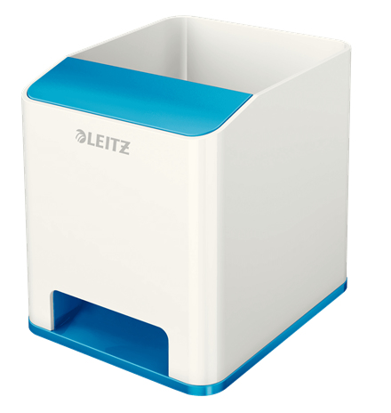 53631036 porta lápices Poliestireno Azul, Blanco