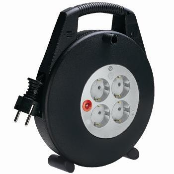 00149924 base múltiple 3 m 4 salidas AC Interior Negro, Blanco