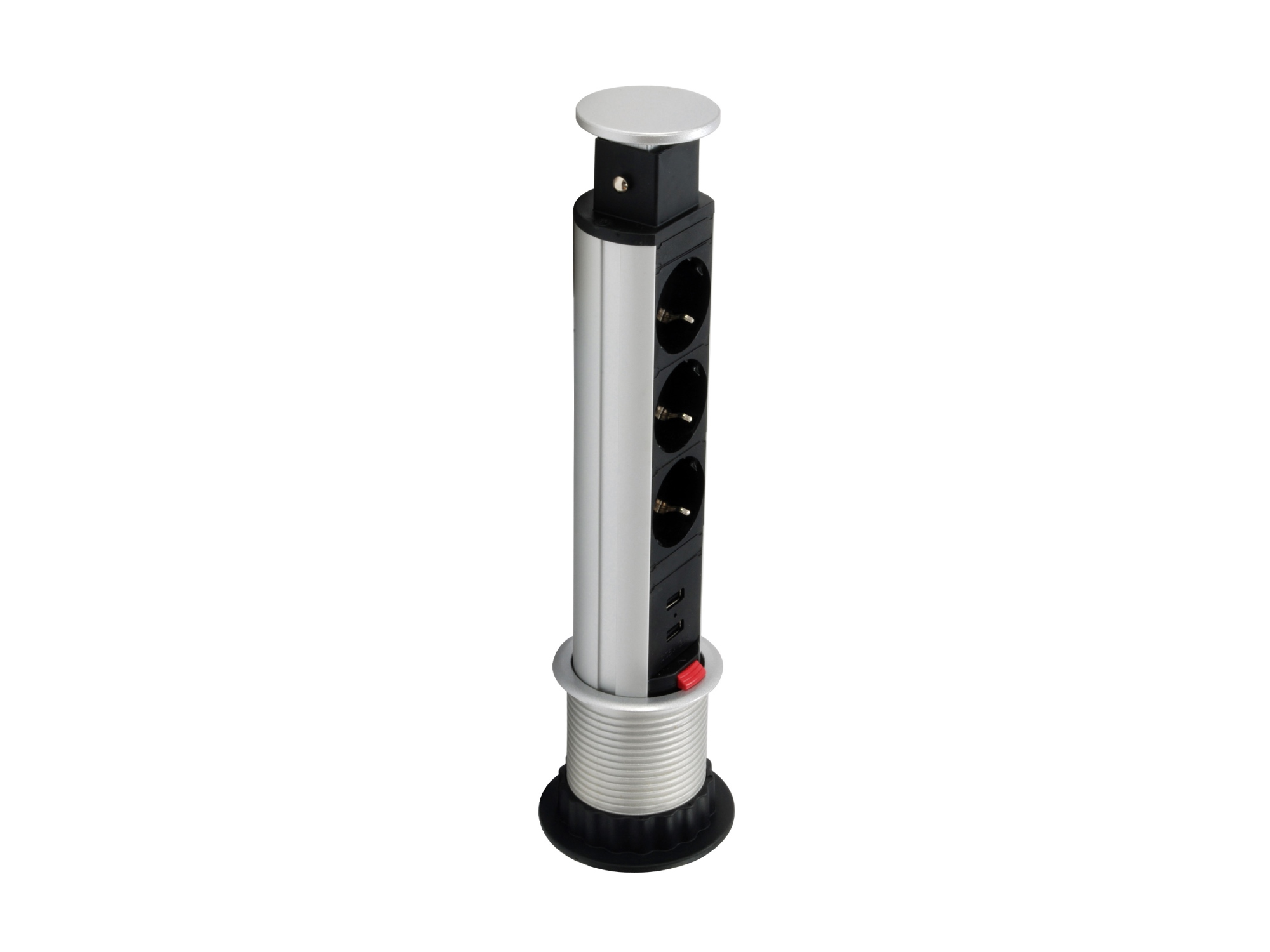 333304 unidad de distribución de energía (PDU) 3 salidas AC Negro, Plata
