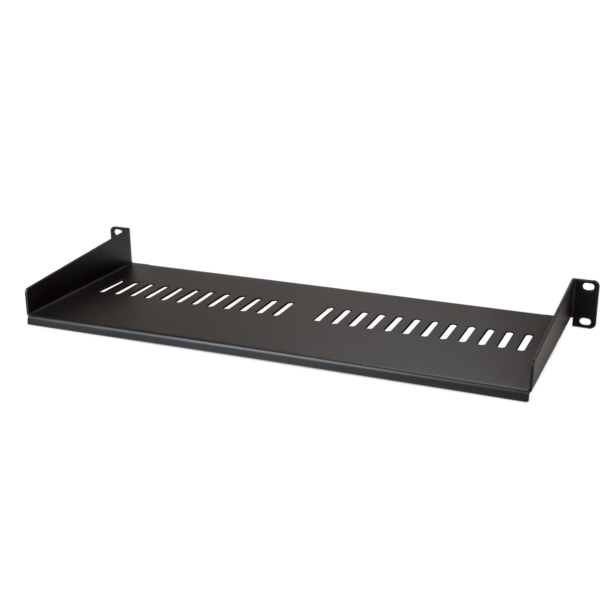 Bandeja Estante Ventilado de 1U para Armario Rack de Servidores de 19 Pulgadas - 7" de Profundidad - en Acero de Servicio Pesado - con Capacidad de Carga de 20kg