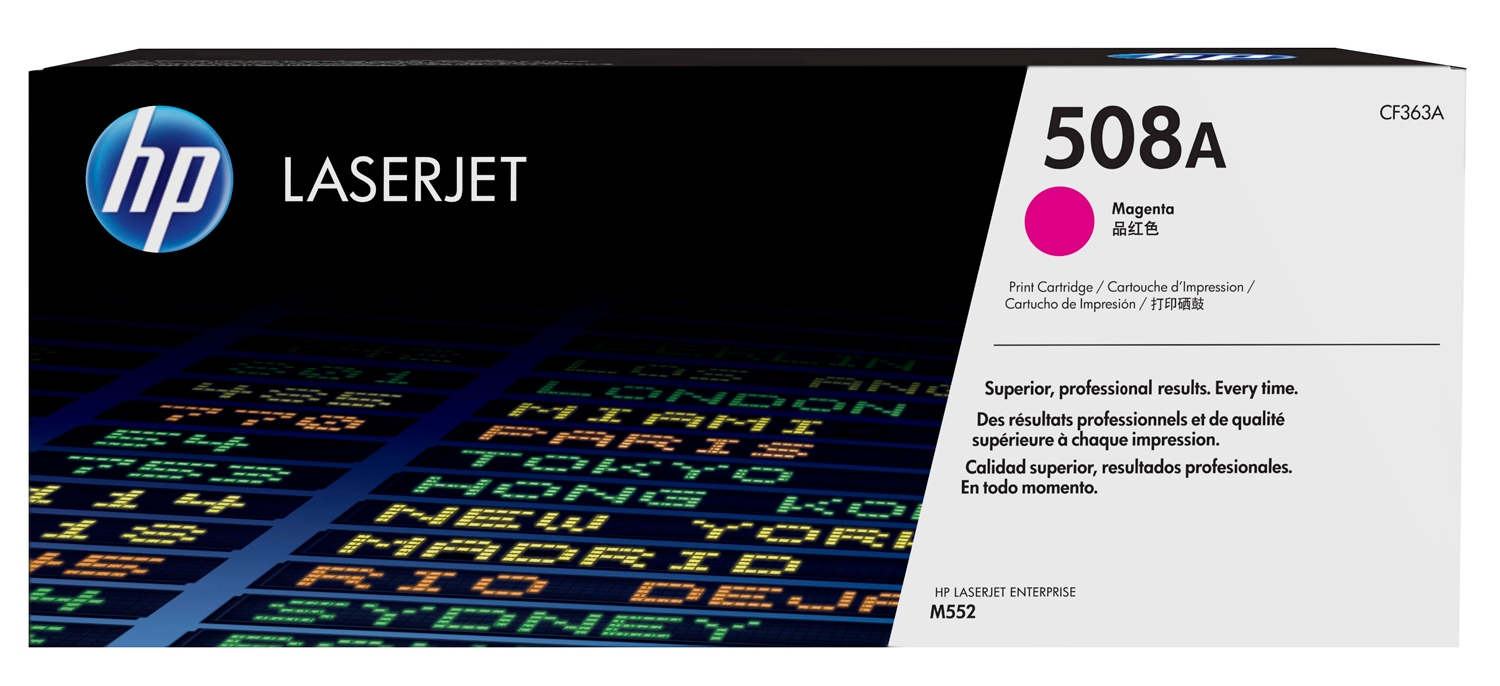 Cartucho de tóner original LaserJet 508A magenta