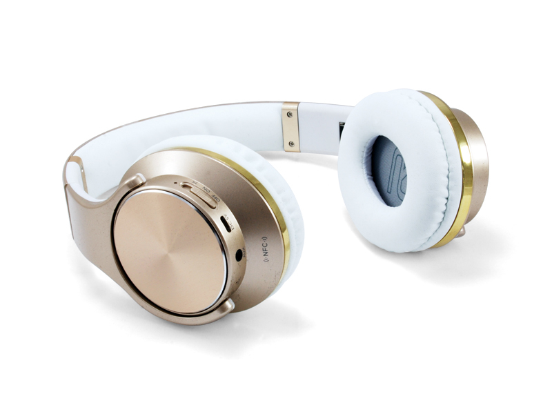 CHSPBTNFCSPKG auricular y casco Auriculares Inalámbrico y alámbrico Diadema Llamadas/Música MicroUSB Bluetooth Oro, Blanco