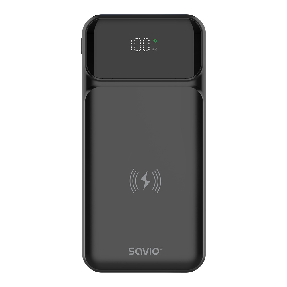 BA-09 batería externa Polímero de litio 37 mAh Cargador inalámbrico Negro