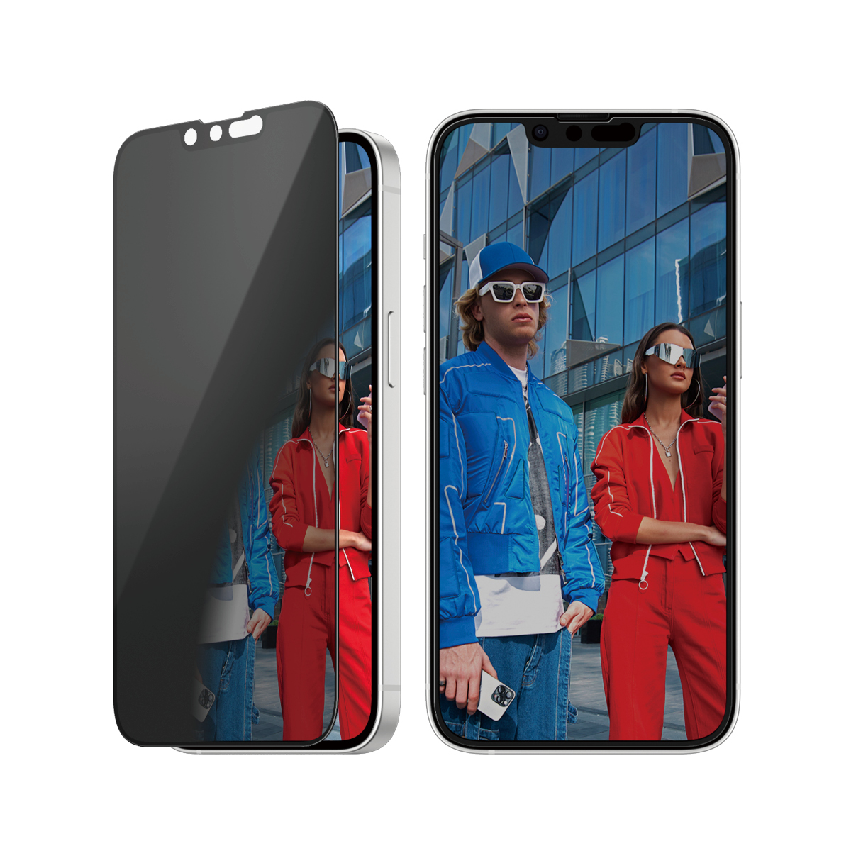 2-Way Privacy Screen Protector iPhone 17e | 16e | 14 | 13 | 13 Pro | Ultra-Wide Fit w. EasyAligner Protector de pantalla Apple 1 pieza(s)