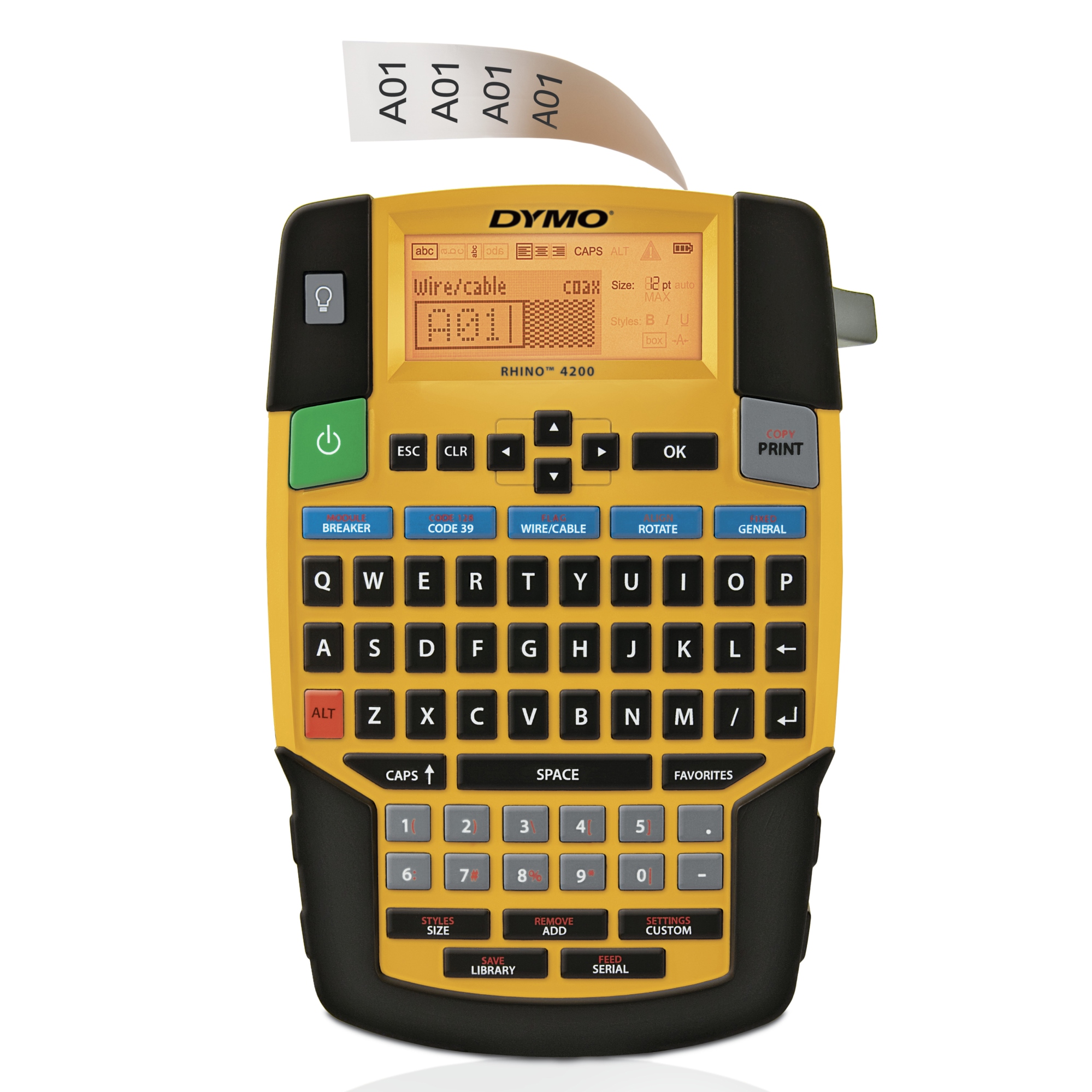 RHINO 4200 Rotuladora multiusos industrial | Teclado QWERTY