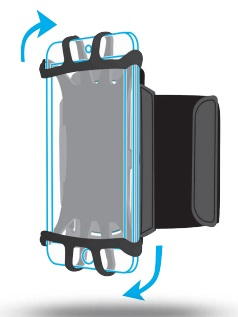 ARM BAND 4-6IN . funda para teléfono móvil 15,2 cm (6") Brazalete caso Negro