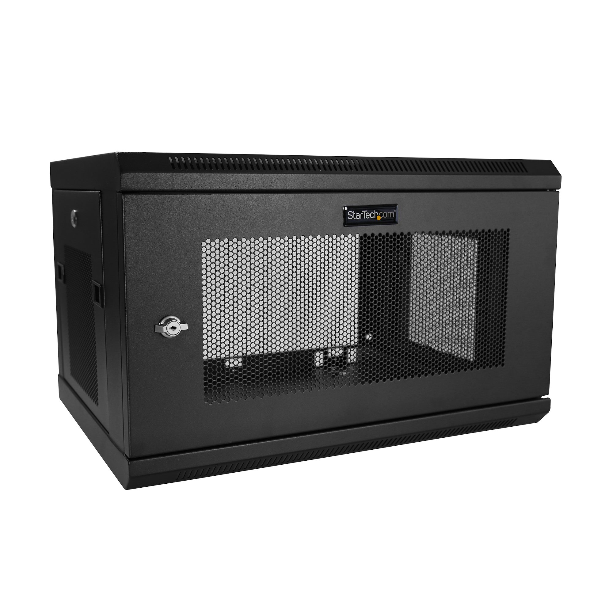 Armario Rack de Pared para Servidores 6U 19" 2 Columnas y Estante 1U - Rack de Servidores de Montaje en Pared - Rack Ventilado para Equipo de Red