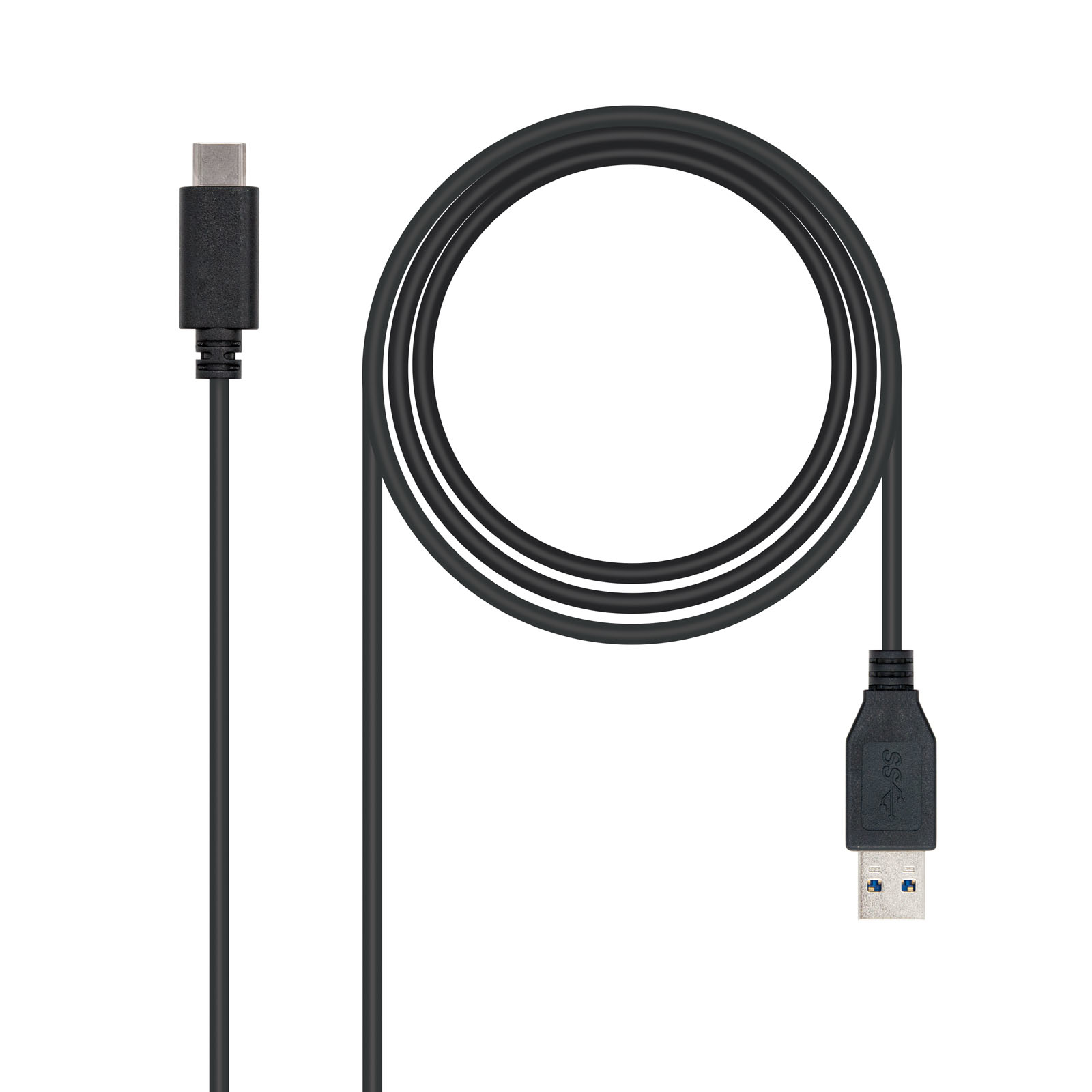 USB 3.1, 1m cable USB USB 3.2 Gen 2 (3.1 Gen 2) USB C USB A Negro