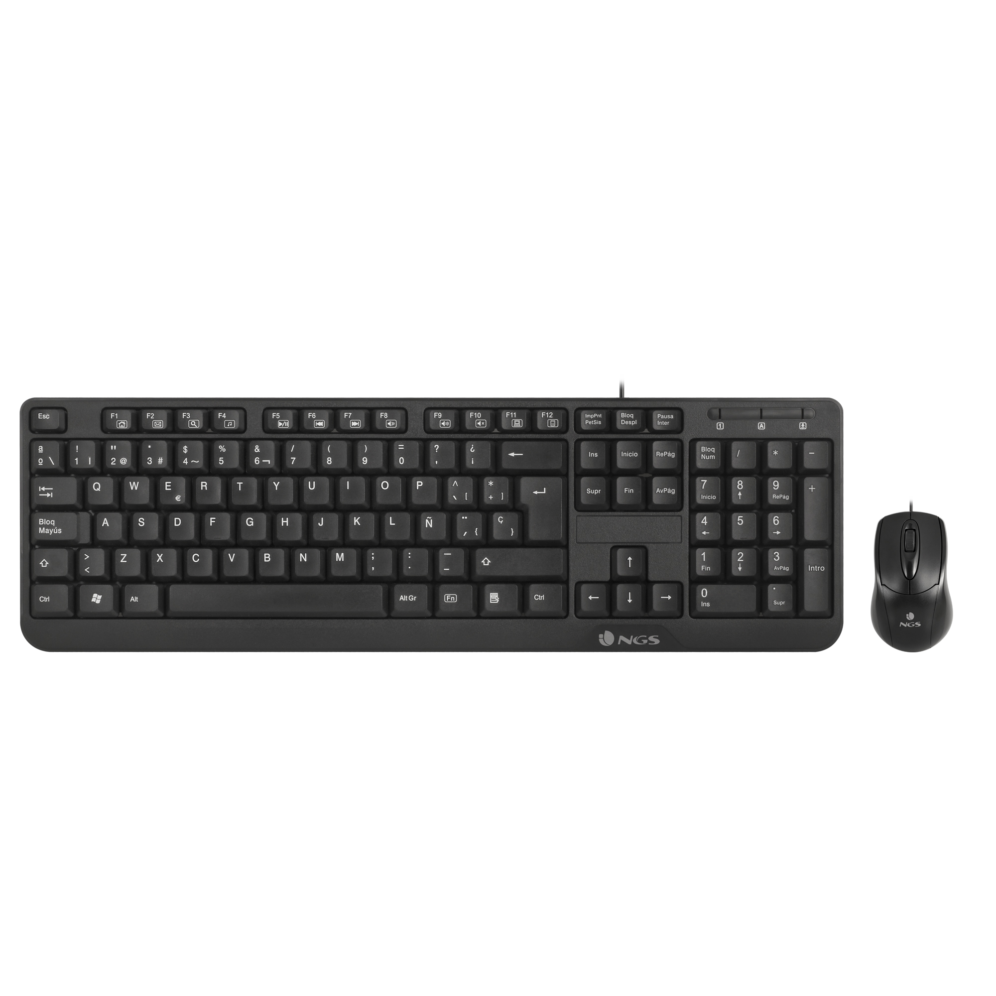 Cocoa Kit teclado Ratón incluido Hogar USB QWERTY Negro