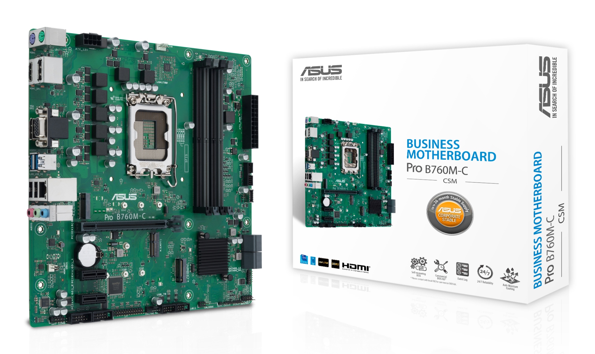 PRO B760M-C-CSM Intel B760 LGA 1700 micro ATX