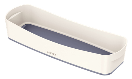 MyBox Bandeja de almacenamiento Rectangular Plástico Gris, Blanco