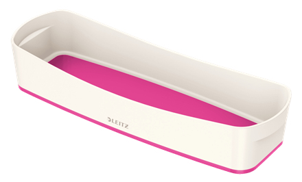 MyBox Bandeja de almacenamiento Rectangular Plástico Rosa, Blanco