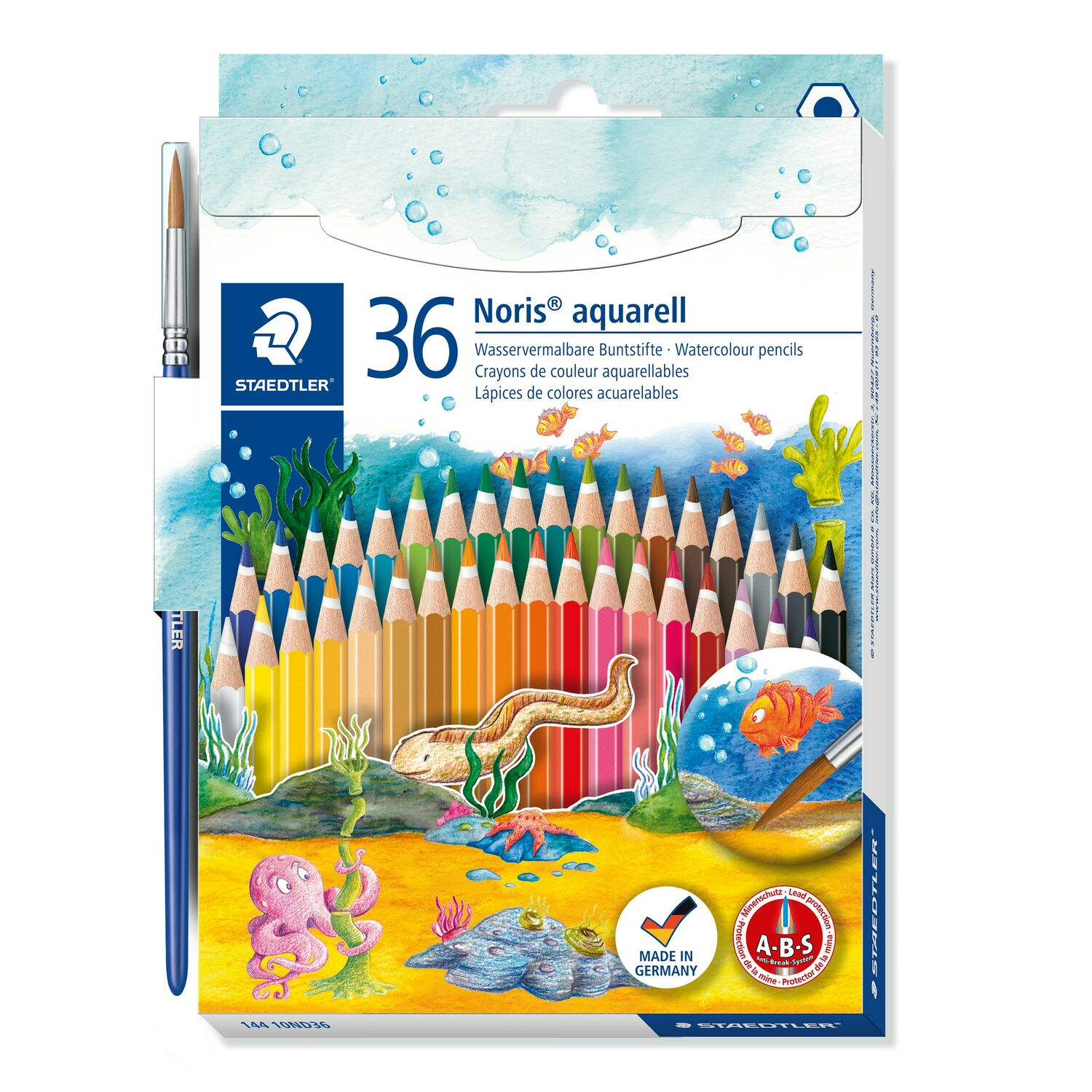 Noris aquarell 144 10 Multicolor 36 pieza(s)
