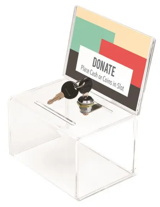 596901 caja para dinero en efectivo Poliestireno Transparente